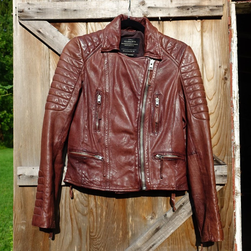 All Saints women's leather jacket